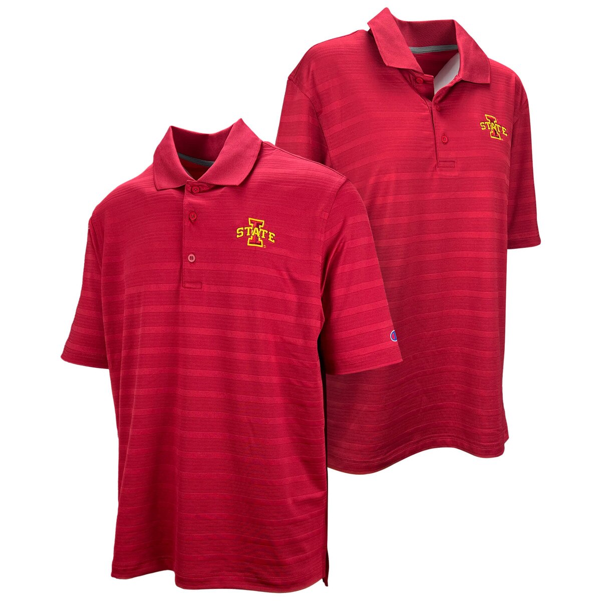 Champion® I-State Cardinal Striped Polo